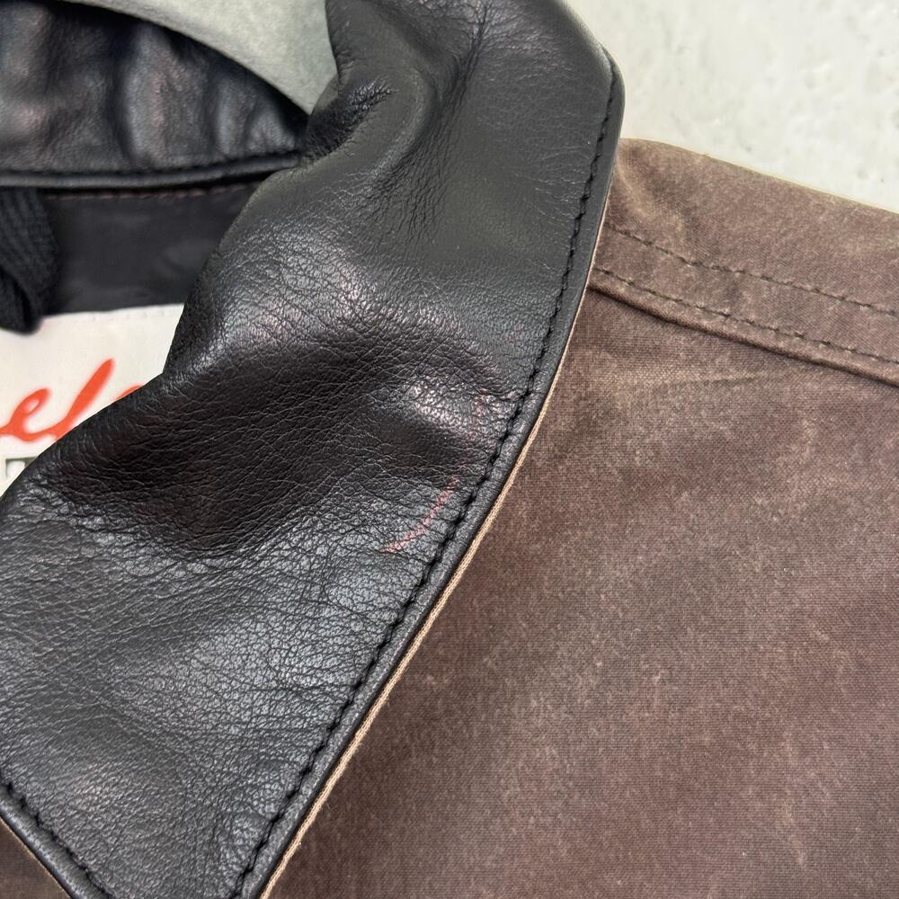 Schaefer Outfitter Rangewax Summit Jacket Mens Medium Brown Waxed Cotton Western - Picture 10 of 14